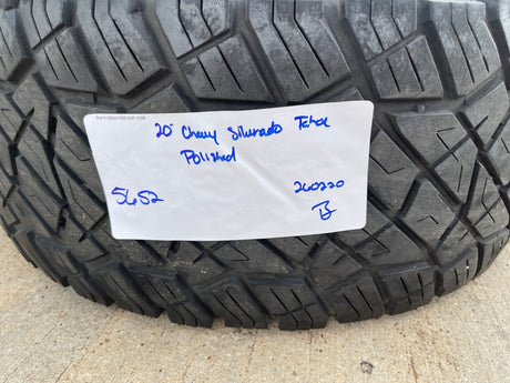 20" Chevy Silverado 1500 Tahoe Suburban OEM wheel rim 5652 tire spare Texas Truck Tire