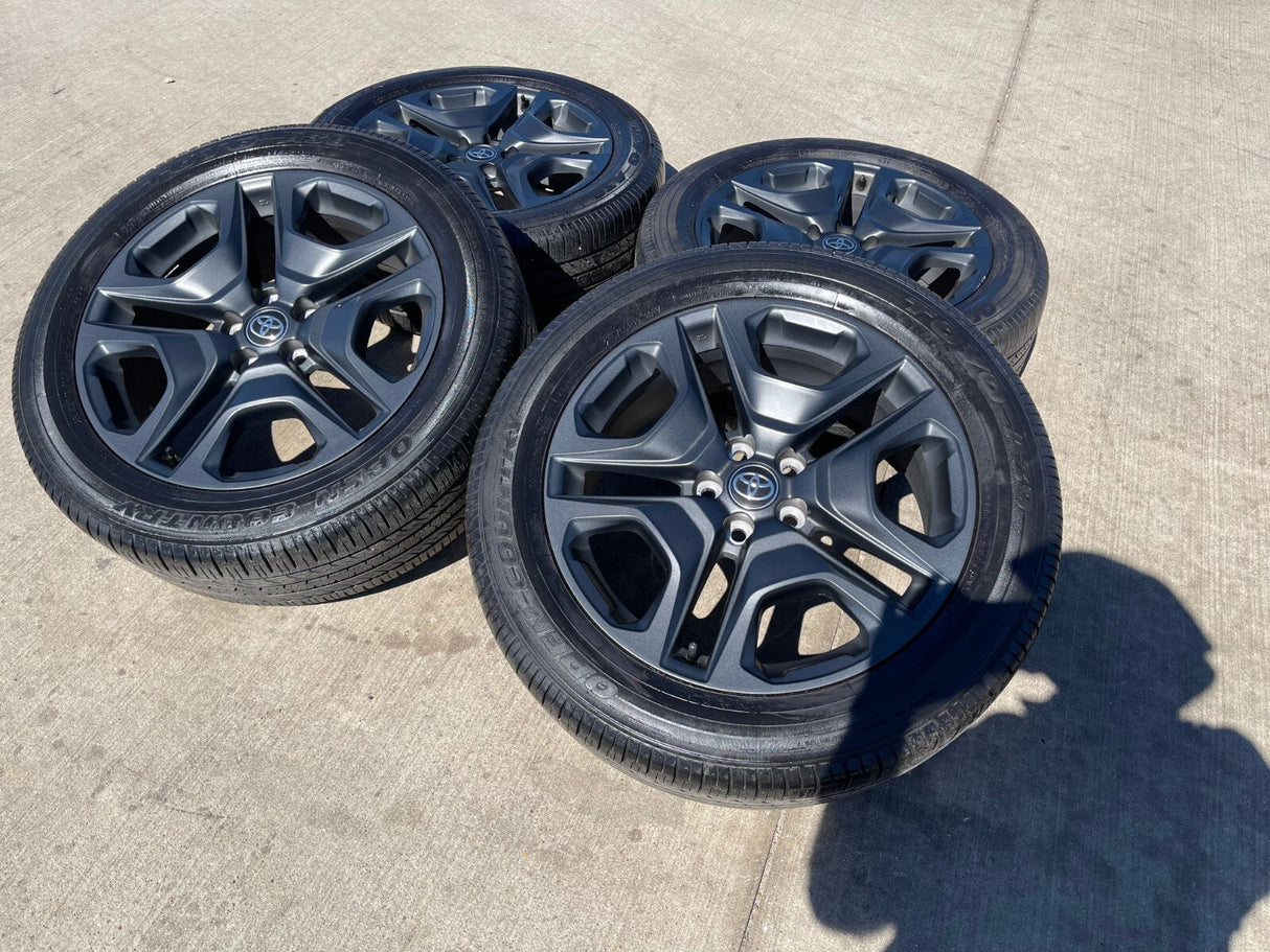 19" Toyota Rav4 Premium OEM wheels rims 75243 Highlander 2022 2023 2024 2025 Texas Truck Tire