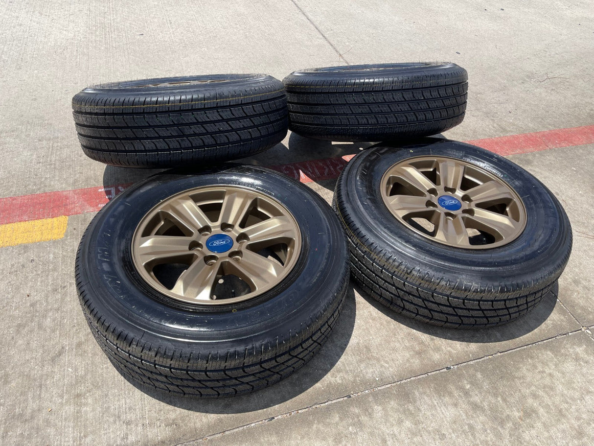 17" Ford F-150 Expedition OEM 3995 rims wheels BRONZE tires NEW Texas Truck Tire
