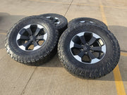 18" Dodge Ram 1500 Rebel Black OEM 2671 wheels rims TOYO A/T3 35" Texas Truck Tire