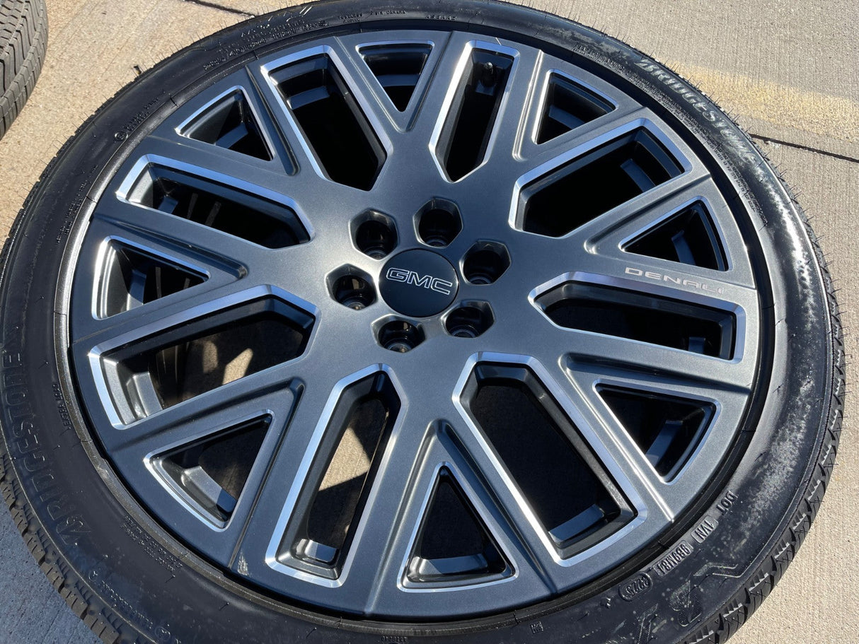 24" GMC Yukon Sierra DENALI OEM wheel rim tire 2023 2024 2025 2026 DISCOUNTED Texas Truck Tire