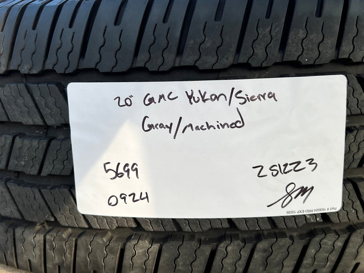 20" GMC Sierra Yukon DENALI OEM wheels rims 5699 5644 MICHELIN DEFENDER LTX M/S2 Texas Truck Tire