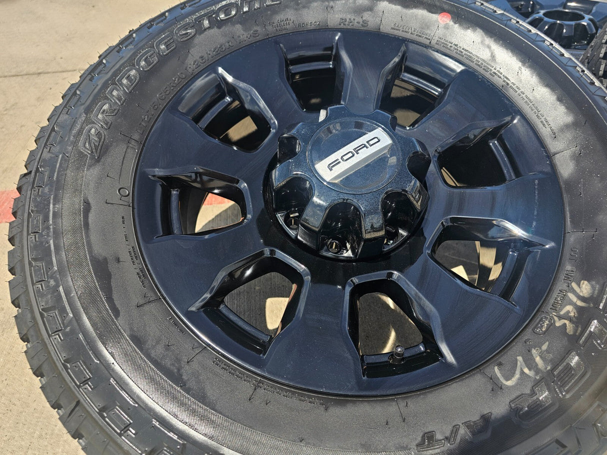 20" Ford F-250 F-350 Tremor OEM Black 10101 rims wheels tires NEW Texas Truck Tire