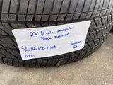 22" Lincoln Navigator OEM 10666 rims wheels BLACK LABEL 2025 2026 BRIDGESTONE Texas Truck Tire
