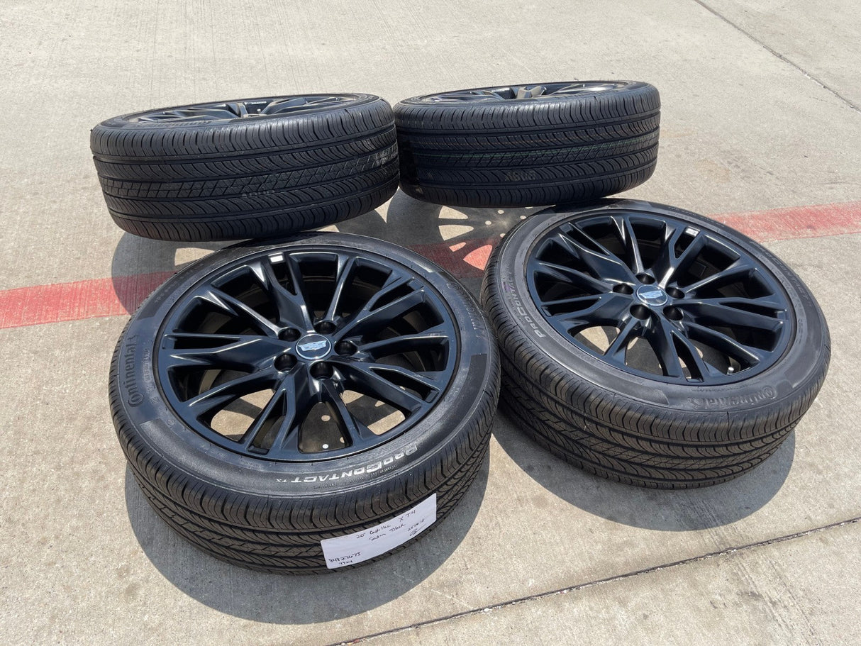 20" Cadillac XT4 OEM black wheels rims tires 2023 2024 2025 2026 NEW Texas Truck Tire