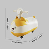 Silent Wiggle Ride On Car Scooter for Kids Outdoor Play Boys Girls Holiday Gift