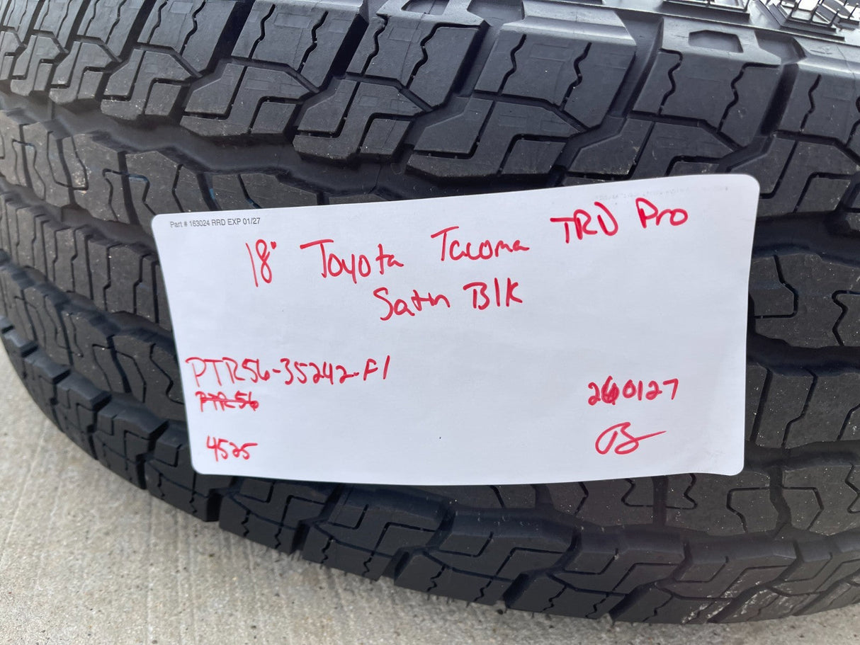 18" Toyota Tacoma 4Runner TRD Pro OEM 95973 wheels rims 2025 2026 GOODYEAR NEW Texas Truck Tire