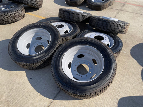19.5" Ford F-450 Dually F-550 rims wheels RAM 4500 OEM 10x225 2024 2025 2026 NEW Texas Truck Tire