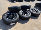 17" Jeep Wrangler Rubicon OEM Black wheels rims 9328 Gladiator 2025 2026 NEW Texas Truck Tire
