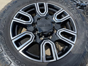 20" GMC Sierra AT4 2500 3500 OEM wheels rims 5950 Silverado tires TOYO A/T3 Texas Truck Tire