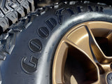 (5) 17" Jeep Wrangler Rubicon OEM 96226 wheels rims Gladiator GOODYEAR 33" NEW Texas Truck Tire