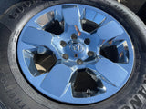 18" Ram 1500 OEM CHROME 2669 wheels rims 2021 2022 2023 2024 2025 2026 GOODYEAR Texas Truck Tire