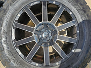 20x10 FUEL Contra D615 Ford F-250 F-350 rims wheels 8x170 -18 TOYO 35" Texas Truck Tire