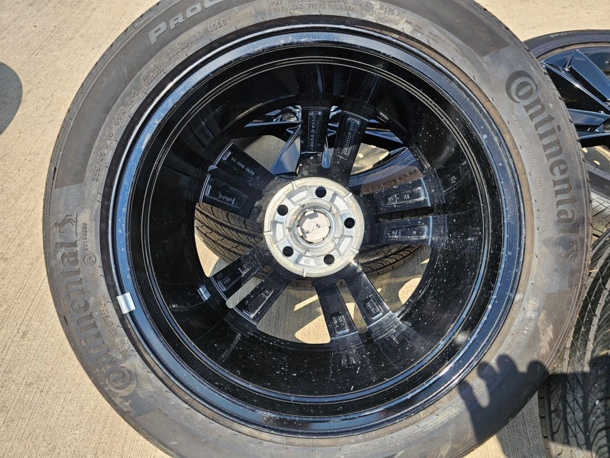 18" Ford Mustang GT OEM BLACK wheels rims PR3C-1007-BA tires 2024 2025 2026 NEW Texas Truck Tire