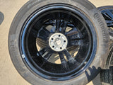 18" Ford Mustang GT OEM BLACK wheels rims PR3C-1007-BA tires 2024 2025 2026 NEW Texas Truck Tire