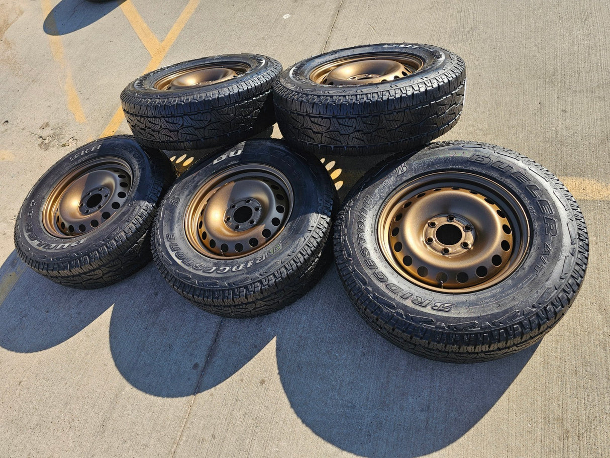 17" INEOS Grenadier OEM steel wheels rims BRONZE 2024 2025 2026 2027 NEW Texas Truck Tire