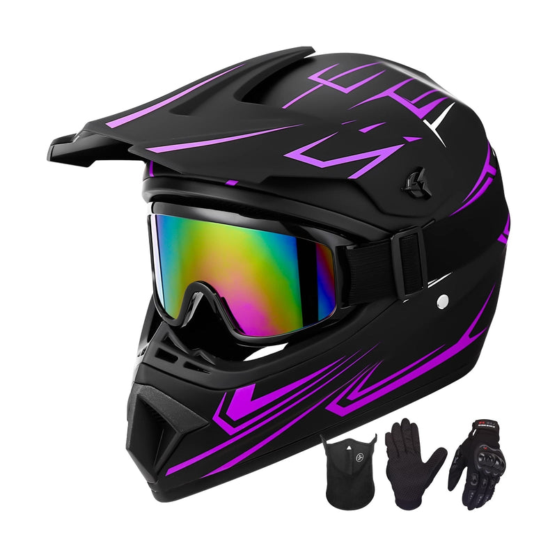 Youth Kids Motocross Helmet for Motorcycle Dirt Bike Off-Road Mountain BMX Riding