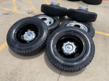 17" Ford F-350 Dually OEM 10477 10478 rims wheels 2024 2025 2026 IRONMAN A/T NEW Texas Truck Tire