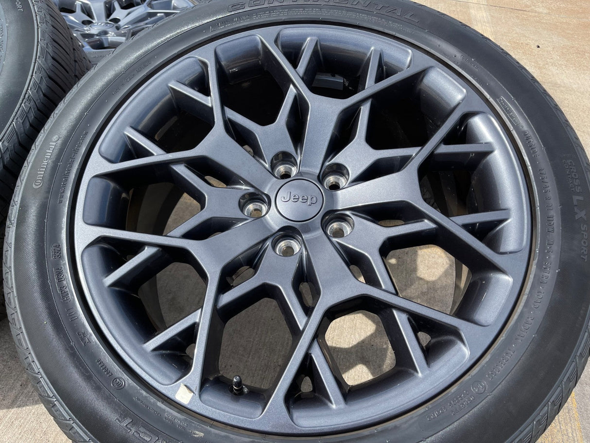 21" Jeep Grand Cherokee L OEM wheels rims 9291 Durango tires CONTINENTAL Texas Truck Tire