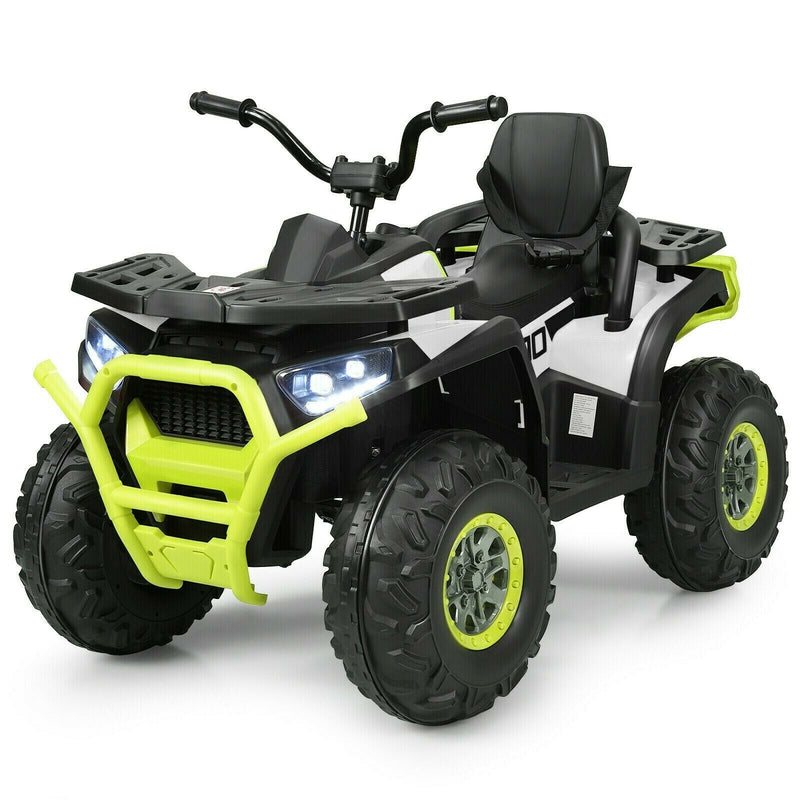 12 Volt Children's Electric Four-Wheeler ATV Quad with MP3 Player and LED Illumination
