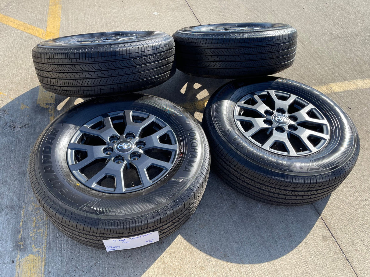 17" Toyota 4Runner Tacoma TRD OEM 94254 10637 wheels rims 2024 2025 2026 NEW Texas Truck Tire