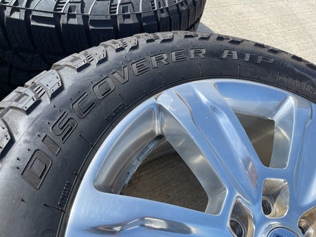 20" Ford F-150 Expedition OEM rims wheels polished 10004 tires COOPER A/T Texas Truck Tire