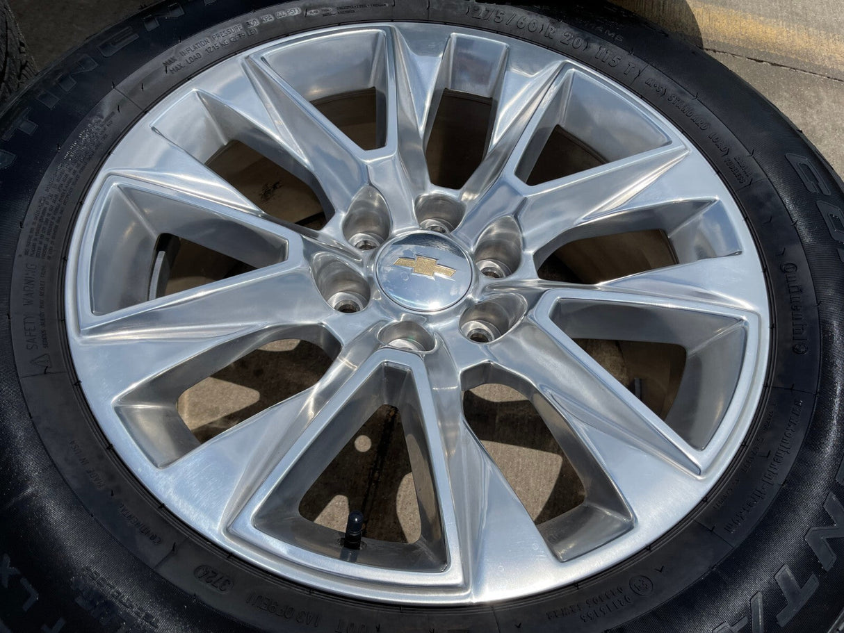 20" Chevy Tahoe Silverado LTZ 5920 OEM wheels rims Yukon 2023 2024 2025 2026 NEW Texas Truck Tire
