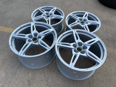 19" + 20" Chevy Corvette C8 OEM wheels rims 14007 14008 2023 2024 2025 2026 Texas Truck Tire