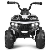 Premium 6V White Electric Ride on ATV for Kids - Powered by Battery