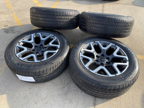 20" Dodge Ram 1500 OEM 94059 Laramie wheels rims 68583860AA 2024 2025 2026 NEW Texas Truck Tire