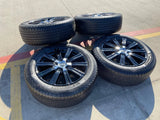 21" Lexus LX570 Toyota Land Cruiser OEM 74341 black wheels rims tires NEW Texas Truck Tire