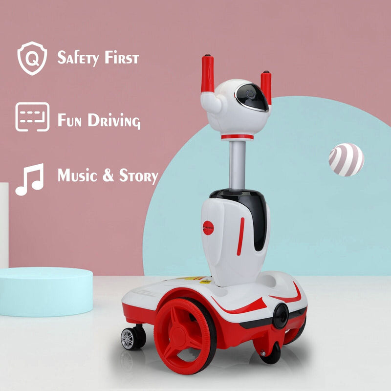 TOBBI 3-in-1 Robot Buggy Electric Car: The Perfect Gift for Toddlers with Remote Control