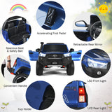 2-Seater Toyota Hilux Ride On Truck Car with Remote Control - Blue