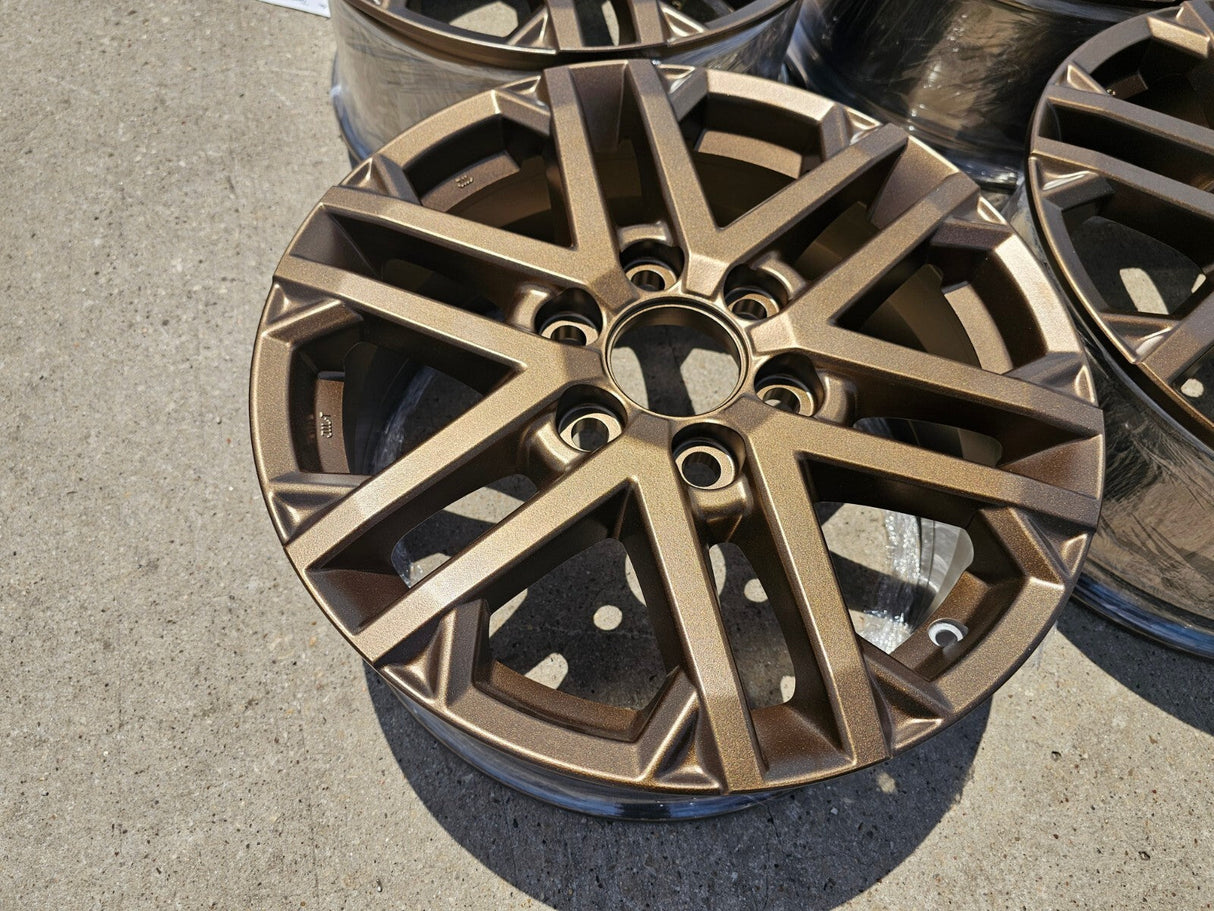18" Toyota Tundra TRD OEM wheels rims 75281 Sequoia LX600 2024 2025 2026 NEW Texas Truck Tire