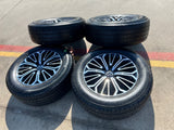 20" Nissan Titan PRO-4X Armada OEM wheels rims tires black 2023 2024 2025 2026 Texas Truck Tire