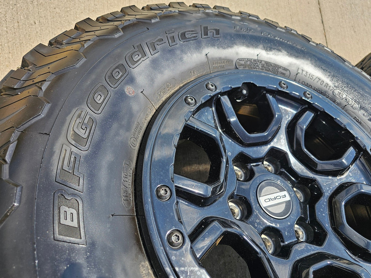 17" Ford Bronco SASQUATCH wheels rims BEADLOCK 10388 Ranger tires BFG KO2 A/T Texas Truck Tire