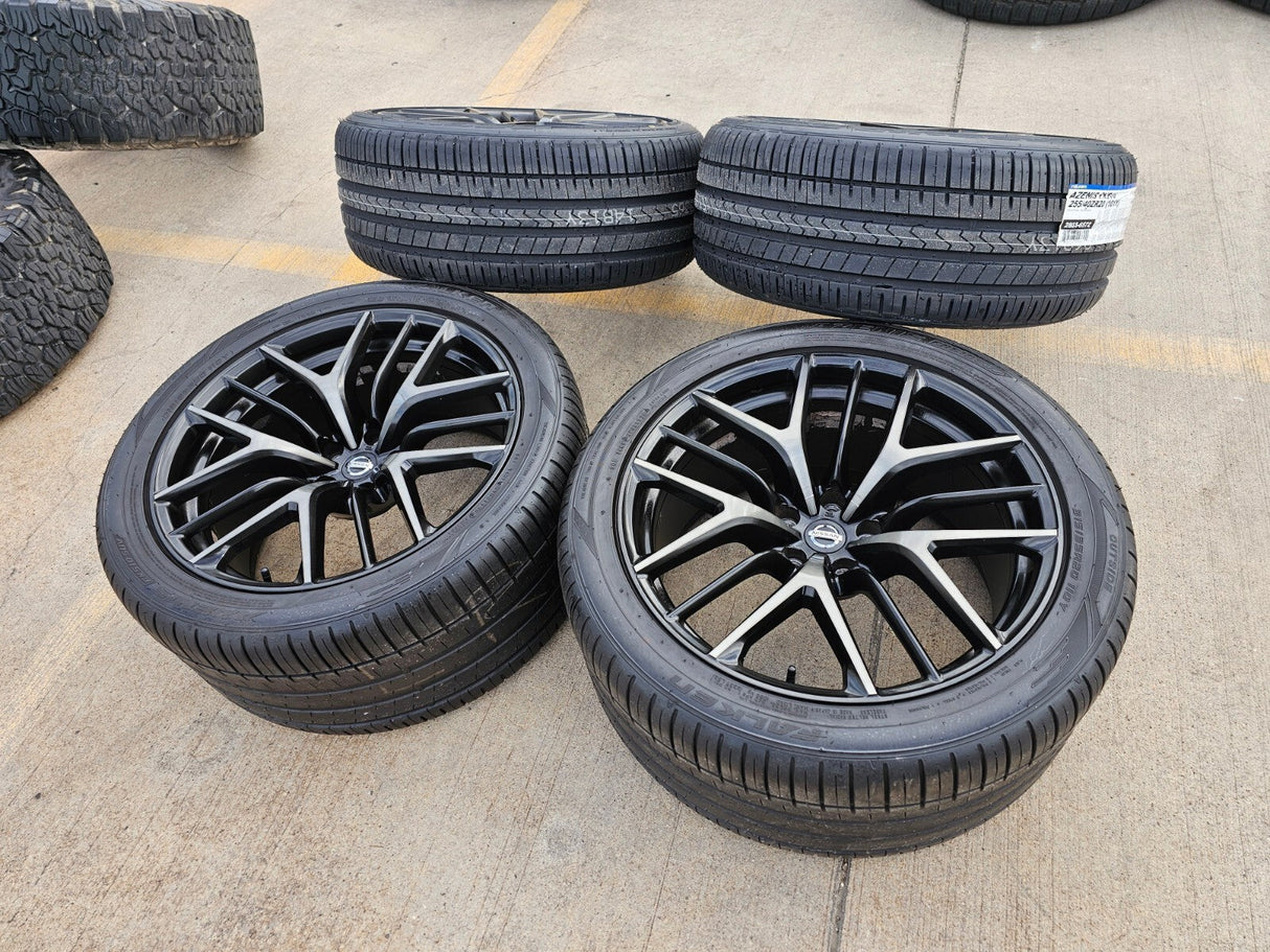 20" Nissan GT-R OEM wheels rims RAYS 62801 62200 GTR 2019 2020 2022 2023 2024 Texas Truck Tire