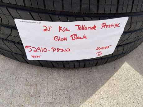 21" Kia Telluride Prestige OEM wheels rims Sorento Sedona 2025 2026 2027 NEW Texas Truck Tire