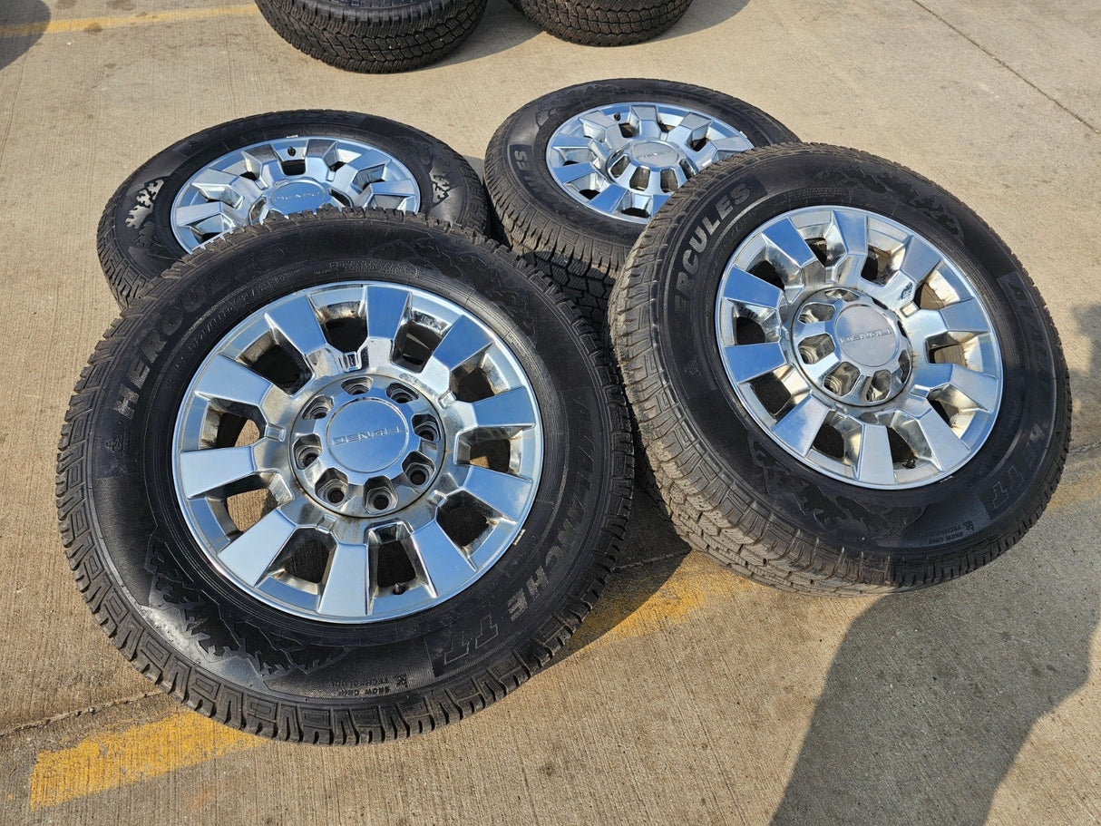20" GMC Sierra 2500 3500 DENALI OEM 5704 wheels rims tires HERCULES Texas Truck Tire