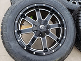 20x9 Fuel Jeep Maverick Wrangler Gladitor wheels rims 33" tires 5x127 5x112 Texas Truck Tire