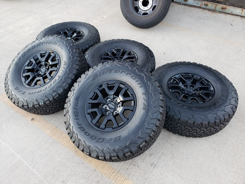 17" Ford F-150 Raptor Bronco OEM rims wheels BFG 10461 tires 2025 2026 BFG NEW Texas Truck Tire