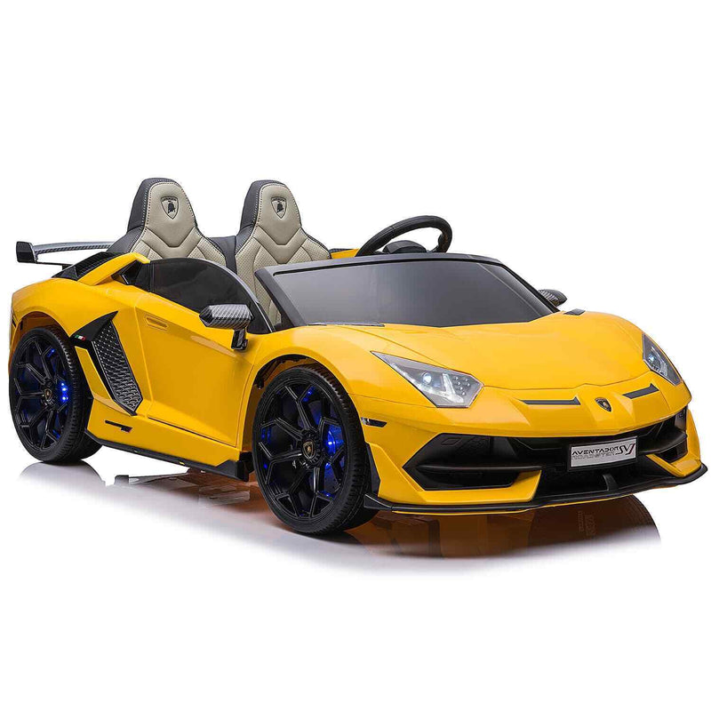 24V 2 SEATS AUTHENTIC LAMBORGHINI AVENTADOR SVJ CHILDREN'S RIDE-ON SPORTS VEHICLE, ILLUMINATION + REMOTE CONTROL