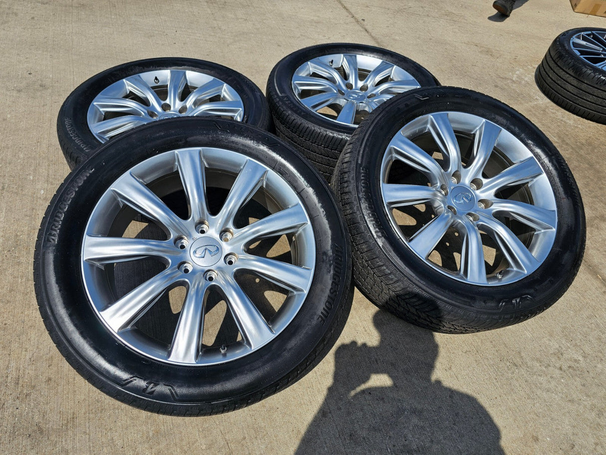 22" Infiniti QX80 QX56 Nissan Titan OEM wheels rims 73729 tires Texas Truck Tire