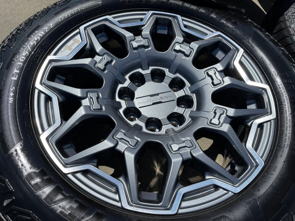 22" Hummer EV HEV 2500 OEM 8x165 14094 wheels rims tires 2023 2024 2025 2026 NEW Texas Truck Tire