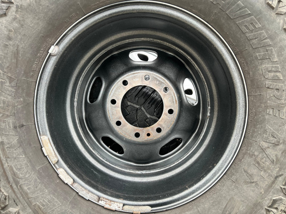 17" Ford F-250 F-350 OEM 3828 wheels rims tires A/T 33" Texas Truck Tire