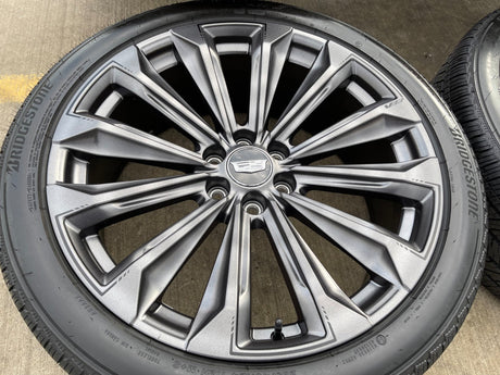 24" Cadillac Escalade V OEM wheels rims tires 2022 2023 2024 2025 2026 Texas Truck Tire