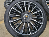 24" Chevy Tahoe Suburban Silverado OEM High Country wheels rims 2025 2026 NEW Texas Truck Tire