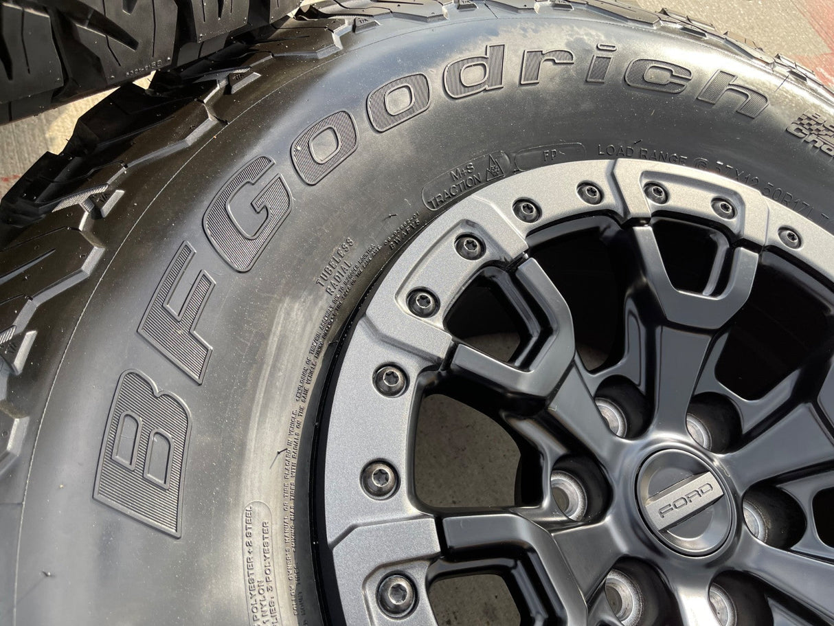 17" Ford F-150 Raptor Bronco R OEM BEADLOCK 51222 rims wheels 2025 2026 NEW 37" Texas Truck Tire