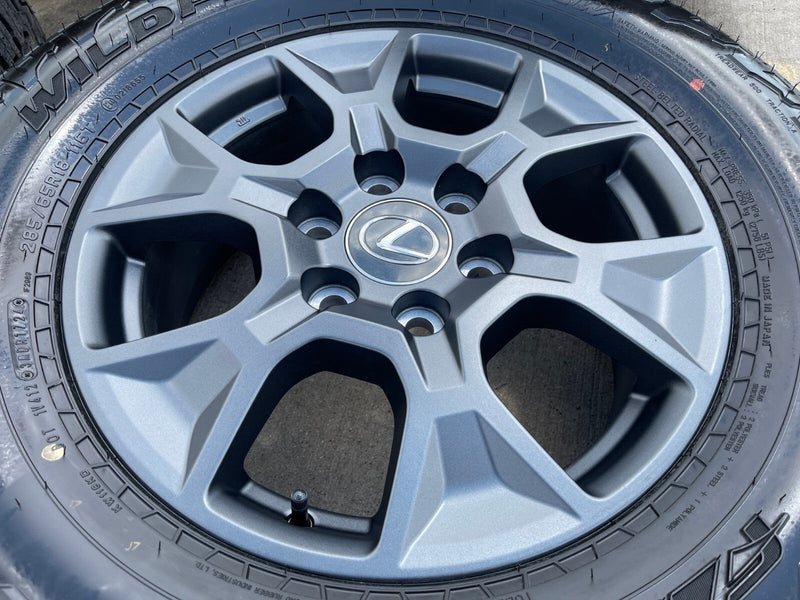 18" Lexus GX550 OEM 10544 wheels rims Land Cruiser Tundra Sequoia NEW FALKEN AT3 Texas Truck Tire