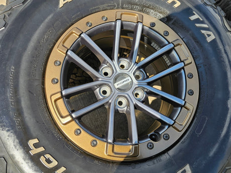 17" Ford F-150 Raptor OEM rims wheels BEADLOCK 96450 Expedition 37" BFG BRONZE Texas Truck Tire